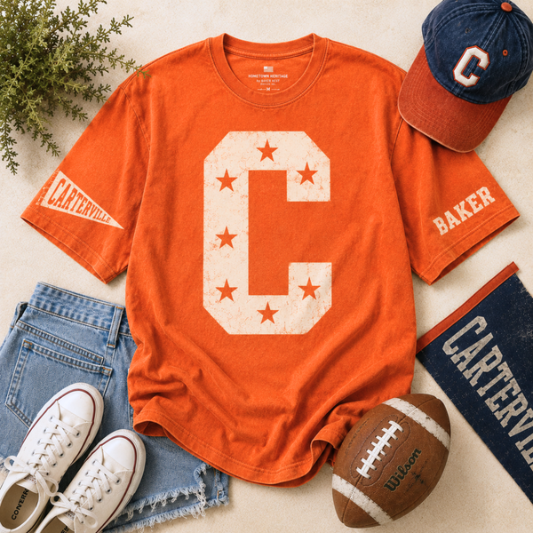 #1 Fan Oversized Number Personalized Tee
