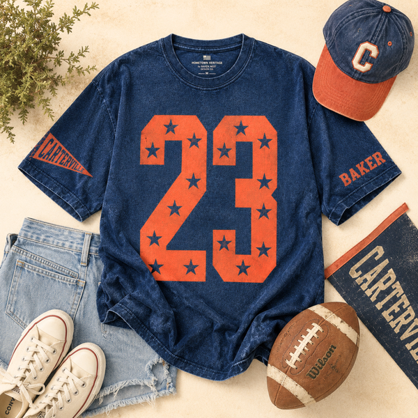 #1 Fan Oversized Number Personalized Tee