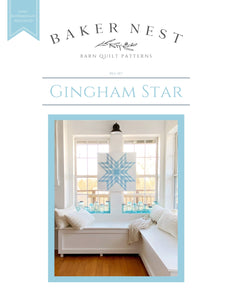 Gingham Star Barn Quilt Pattern