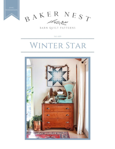 Winter Star Barn Quilt Pattern